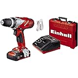 Einhell Akkuschrauber TE-CD 18 Li Set Power X-Change (Li-Ion, 18 V, 2 Gang, 48 Nm, LED-Licht, Koffer, inkl. 1,5 Ah Akku und L