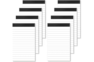Aidunmis Block Notes A7 8 Pezzi, Taccuino Tascabile A7 Blocco Appunti Piccolo 30 Fogli per Ogni Blocchi To Do List A7 Blocchi Notes Blocco a Righe Mini Taccuino Piccolo per Lavoro Ufficio Casa Scuola