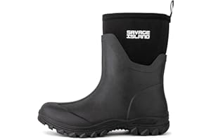 Savage Island Short Women's 5mm Neoprene Lined Wellington Boots Outdoor Ladies Insulated Womens Wellies