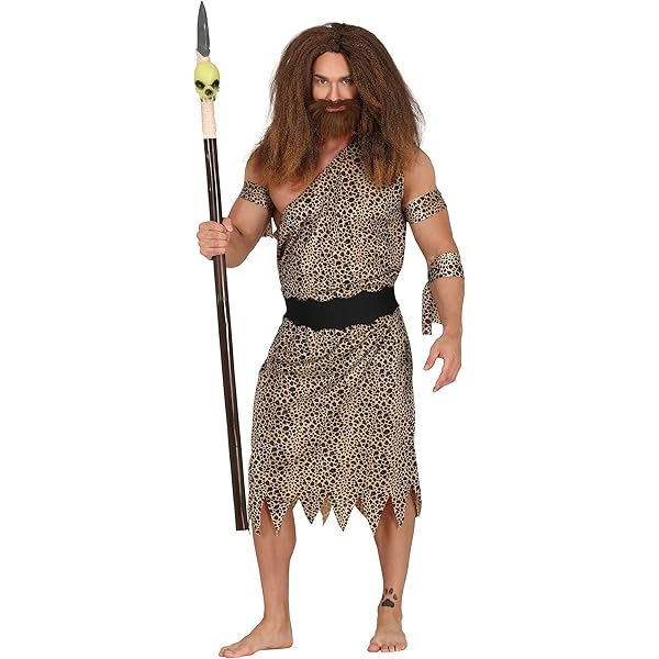 Costume Uomo Età Della Pietra W Widmann - Neanderthal Uomo Delle Caverne Per Carnevale E Feste - Foto 14