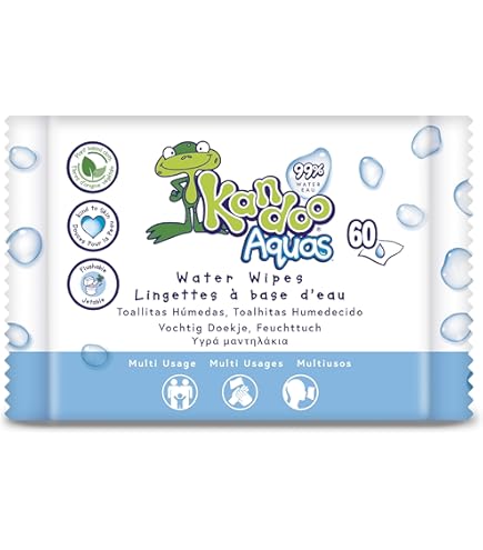 Lingettes Humides Pampers Kandoo – Parfum Melon, Lot De 2 X 55 Lingettes – Douces Pour Les Enfants, Nettoyage Facile