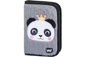 Baagl Federmäppchen für Mädchen - Schüleretui, Federtasche, Federmappe für Schreibwaren - Etui, Federpenal, Schulmäppchen (Panda)