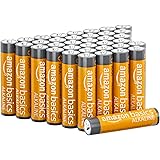 Amazon Basics - Batterie Alcalino AAA 1.5 Volt, Performance, confezione da 36 (l’aspetto potrebbe variare dall’immagine)