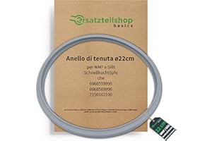 ERSATZTEILSHOP BASICS Anello di ricambio per pentola a pressione Silit e WMF, anello di tenuta 3 l, 4,5 l, 6,5 l, 8,5 l (per pentole con diametro interno 22 cm)