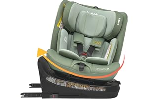 Jovikids i-Size 360° Girevole Seggiolino Auto 0-36 kg, Seggiolino Isofix Top Tether, ECE R129/E4 40-150cm dalla Nascita a Circa 12 anni