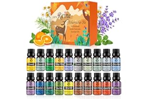 ISURI Oli Essenziali per Diffusori 20x5ML 100% Puri, Aromaterapia di Lavanda, Eucalipto, Tea Tree, Rosmarino, Menta, Limone ecc - per SPA e Massagi