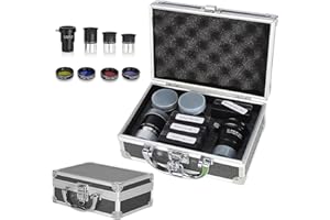 Celticbird Kit d'accessoires de télescope astronomique - Avec 3 oculaires Plossl, 4 filtres et 2 lentilles de Barlow (S8-1)