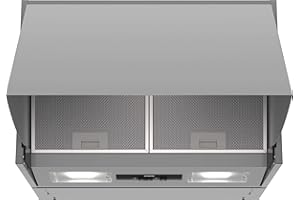 Siemens LE63MAC00 iQ100 Dunstabzugshaube / Zwischenbauhaube / 59,9 cm / Metall-Fettfilter / Drucktastenschalter / Silber