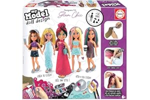 Educa - My Model Doll Design Glam-Chic Muñeca, Multicolor, 18367