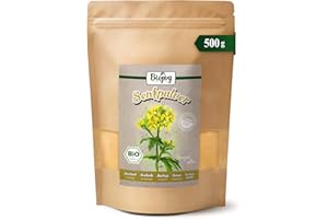 Biojoy Poudre de Moutarde BIO (500 g), Graines de Moutarde moulues, sans aditiffs (Sinapis alba)