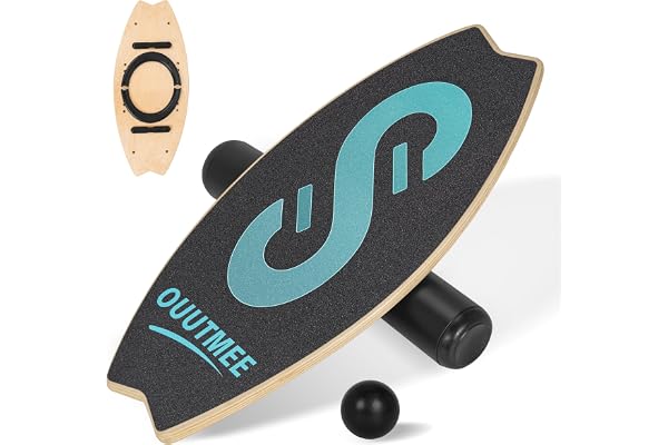OUUTMEE Surfin balansbräda trä 6 justerbara lägen