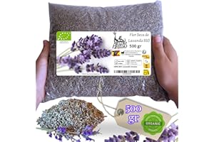 Lavanda Secca BIO Naturale - Fiore Secco Ecologico - Lavandin Grosso - Fiore di Lavanda Secco Naturale per Deodorante, Olio Essenziale, Saponi, Cosmetici, Candele @Atlantis Organica 500gr