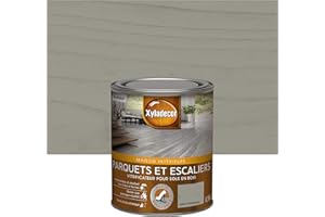Xyladecor - Vitrificateur pour Sols Intérieurs en Bois Toutes Pièces - Parquets et Escaliers - Haute Résistance - Couleur : Satin Gris Tendance - Quantité : 0,75L - 5324767