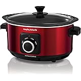 Morphy Richards Slow Cooker Sear and Stew 460014 3.5L Red Slowcooker