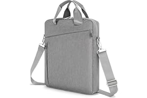 MICAYOUNG Laptop Case Shoulder Bag Tablet Sleeve Compatible with 14 inch MacBook Pro M5 M4 M3 M2 M1(2025-2021)/13.6" MacBook air M4 M3 M2, Chromebook Notebook Portable Carrying Messenger Computer Bag, Grey