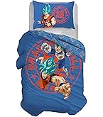 Herding Dragonball Super Juego de Ropa de Cama, Funda nórdica de 135 x 200 cm, Funda de Almohada de 80 x 80 cm, algodón/Renforcé