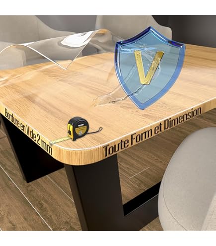 Nappe Transparente,Rectangle Et Carré Film De Protection De Table