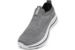 ODCKOI Męskie wsuwane trampki Mesh Oddychające buty do biegania Wygodne trampki Outdoor Fitness Buty sportowe Lekkie buty do biegania szosowego