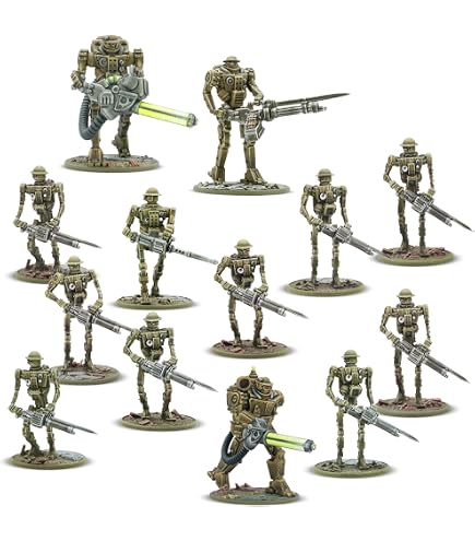 Infanterie Lourde Américaine Warlord Games – 5 Figurines Métal 28 Mm Pour Konflikt 47, Détails Précis Et Équipement M1945SB .30 Cal