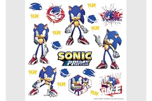 AG DESIGN Sonic ADKS 3934 - Adhesivo decorativo para pared infantil (30 x 30 cm), diseño de niño