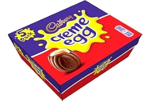 Cadbury Crème Easter Eggs Box, opakowanie 5 jajek 200g, prezent czekoladowy, dzień matki, pudełko upominkowe na słodycze