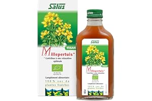 Salus – Millepertuis BIO – Complément Alimentaire à Base de Suc de Millepertuis BIO – Contribue à une Relaxation optimale, à la Bonne Humeur et à un Meilleur Sommeil – Végan – 200 ml