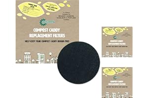 All-Green Compost Caddy Spare Filters - For Melbury, Ashmore, Haselbury & Portland Caddies (Pack of 6)