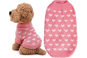 TBAMTBW Jersey Perro Cálido Jersey Perro Pequeño Jersey Perro Mediano Jersey Perro Grande Jersey Gato Rosa Punto Suéter para Mascotas Pijama Perro Ropa para Perros Pequeños y Medianos XL