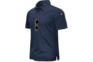 TACVASEN Classics Solid Pique Polo Shirt Magliette Golf Tennis Casual Camicie Uomo