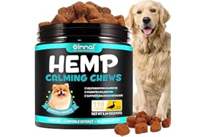DuoXingTang Hemp Calming Chews for Dogs,110 Counts Duck Dog Treats Anxiety Relief 100% Golden Ratio of Natural Ingredients Treats, Aid with Separation, Barking, Stress Relief, Thunderstorms