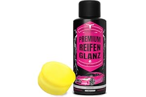 · URBAN FOREST · PREMIUM PRODUCTS Gel de Brillance des pneus pour l'entretien des pneus + éponge | Produit de Polissage Professionnel pour l'entretien des pneus | Brillance de Pneu Premium | Set economique de Urban Forest 500ml