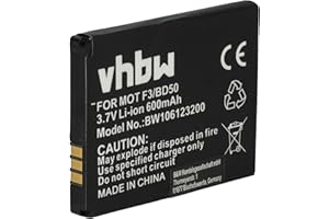 ‎VHBW vhbw akumulator litowo-jonowy 600 mAh (3,7 V) do bezprzewodowej sieci stacjonarnej telefon AVM Fritz! Fon C5 jak 312BAT006, 100402.