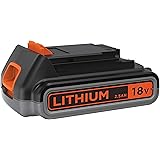 BLACK+DECKER Batteria al Litio Compatibile con prodotti BLACK+DECKER 18 V 2.5 Ah, BL2518-XJ