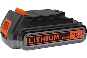 BLACK+DECKER Batteria al Litio Compatibile con prodotti BLACK+DECKER 18 V 2.5 Ah, BL2518-XJ