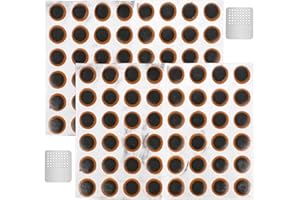 PSYQTSUARY 96 sztuk łatek do opon rowerowych, zestaw naprawczy do dętek rowerowych, zestaw naprawczy do dętek rowerowych, gumowe łatki naprawcze, okrągłe łatki rowerowe do motocykli, dętek rowerowych