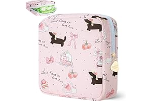 Desing Wish 1 Pezzi Porta Assorbenti da Borsa con Cerniera Ragazza Porta Assorbenti Trucchi Borsa Cosmetica Pochette Donna Beauty Case Trousse da Viaggio Bustina Portatutto Regali Compleanno Natale