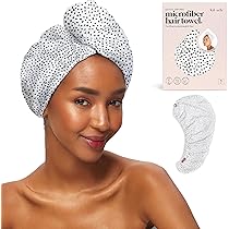 Serviette Turban En Microfibre Super Absorbante - Sèche Cheveux Rapide, Anti-frisottis, Pour Tous Types De Cheveux
