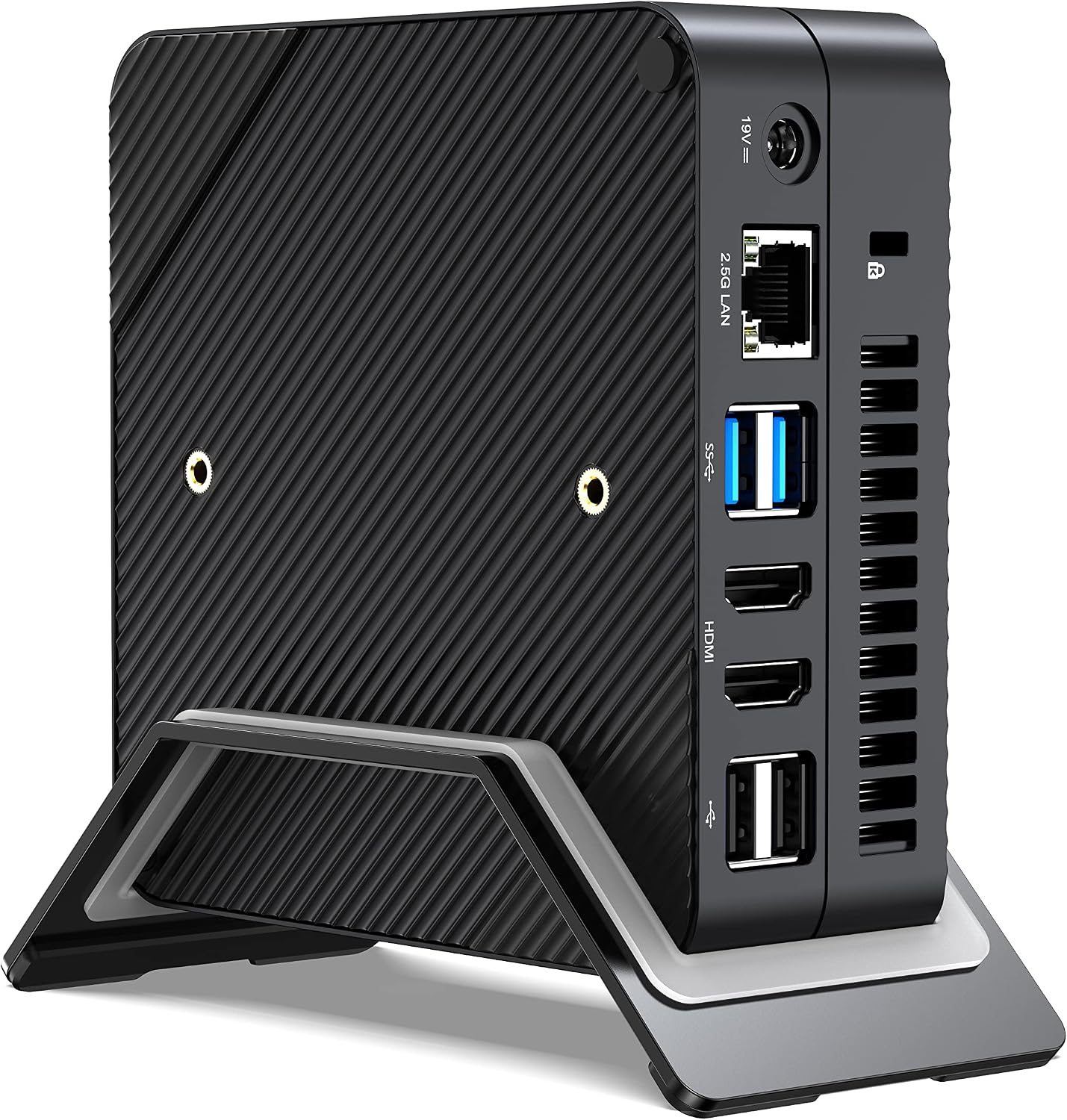 MINISFORUM Venus Series UM773 Lite Mini PC, AMD Ryzen 7 7735HS 8C/16T hasta 4,75 GHz, AMD Radeon 680M (frecuencia gráfica 2200 MHz), Barebone sin DDR5/SSD/OS, HDMI×2/USB4, RJ45 2.5G LAN, USB3.2×2