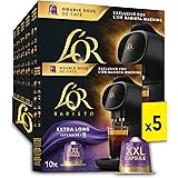 L’OR BARISTA Double Lungo Profondo XXL Aluminium Coffee Capsules (5 X 10 Pods) Intensity 8