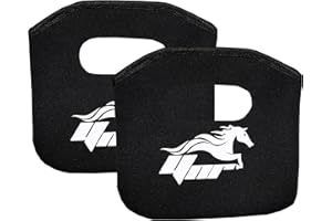 YNR Fundas de estribo para estribos de hierro, estribos de plástico, material de neopreno flexible, calcetines para sillín, equipo ecuestre, protección de tachuelas de caballo