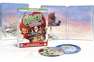 Dr Seuss' How the Grinch Stole Christmas - 25th Anniversary Edition [4K Ultra HD & Blu-Ray] Limited Edition Steelbook