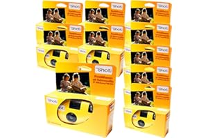 10 x Photo PORST Edition 1A Einwegkamera Hochzeit Party Kamera 27 Fotos mit Blitz und Batterien