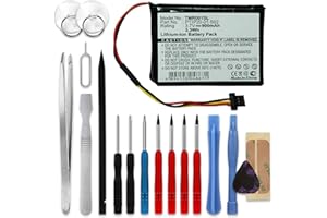subtel® GPS Battery Replacement for TomTom Route XL, One XXL 540, XXL 550, XXL IQ Routes ICP653443M,P11P20-01-S02,S2IP002405148 900mAh Capacity SatNav Sat Nav Navi Power Pack + Tool-kit