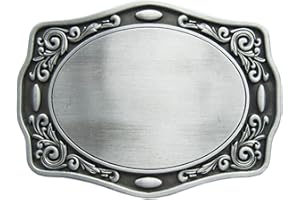 Schnalle123 Gürtelschnalle Western Texas Cowboy Blume 3D Optik für Wechselgürtel Gürtel Schnalle Buckle Modell 110