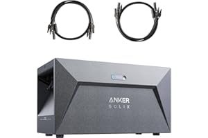 Anker SOLIX Solarbank E1600, 800W Balkonkraftwerk mit Speicher, 1,6kWh Akkukapazität, IP65, 6000 Ladezyklen, LFP Akku, Kompatibel mit 99% Aller Balkonkraftwerke, Plug&Play (ohne Microinverter)