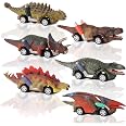 6 Macchinine Dinosauro Giocattolo Con Tappetino 2-in-1 Per Bambini 1-5 Anni - Auto A Trazione Con Molla E Borsa Da Trasporto