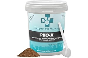 European Pet Pharmacy PRO-X Integratori per Cani a Base di Insetti Senza Cereali - Proteine in Polvere per Cani - Amminoacidi per Energia, Massa Muscolare - età 1+, 300 g in Polvere