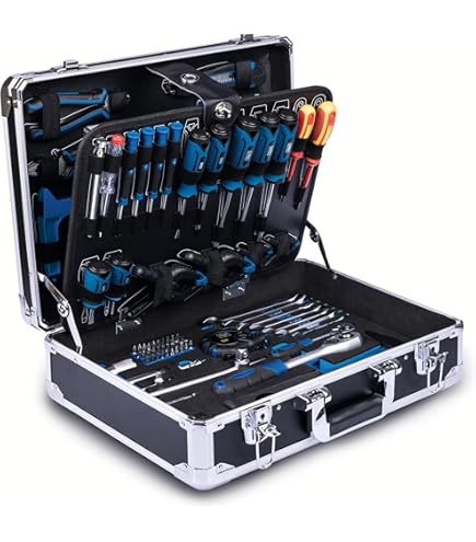 Scheppach Mallette à Outils TB90 Remplie | Kit D'outils De 88