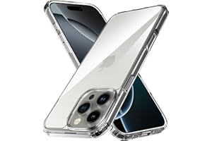 Anoowkoa Etui na iPhone'a 16 Pro 6,3 cala TPU i przezroczysty PC hybrydowy twardy akryl smukły futerał na telefon przezroczysty ultra krystalicznie przezroczysty ochronny tylny pokrowiec elastyczny