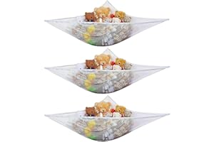 S SMAUTOP Toy Hammock, Stuffed Animal Toys Organizer Mesh Net Organiser Teddy Hammock Toy Storage Net Soft Toy Hammock for Kids’ Bedroom